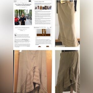 Fall/ Winter 2025 corduroy is a must , a Dark Tan maxi skirt